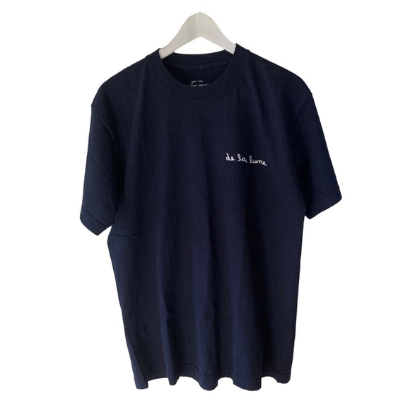 Super Mom T Shirt Navy Blue Sz Medium Short Sleeve Crew Neck Cotton Casual USA - Picture 3 of 7